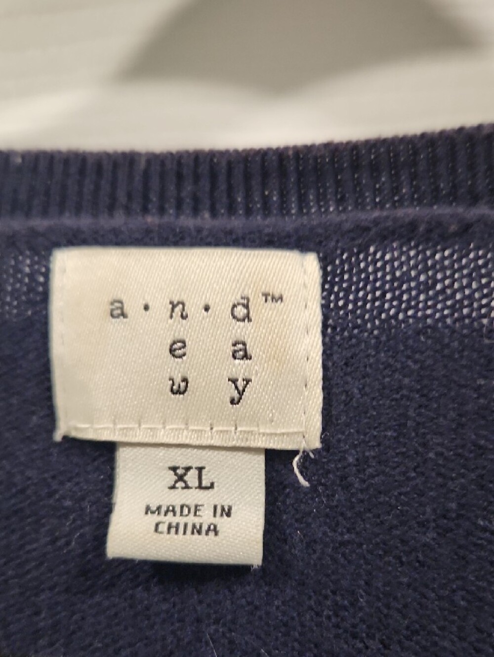 a new day Navy Button-Front Crewneck Cardigan - Picture 2 of 6